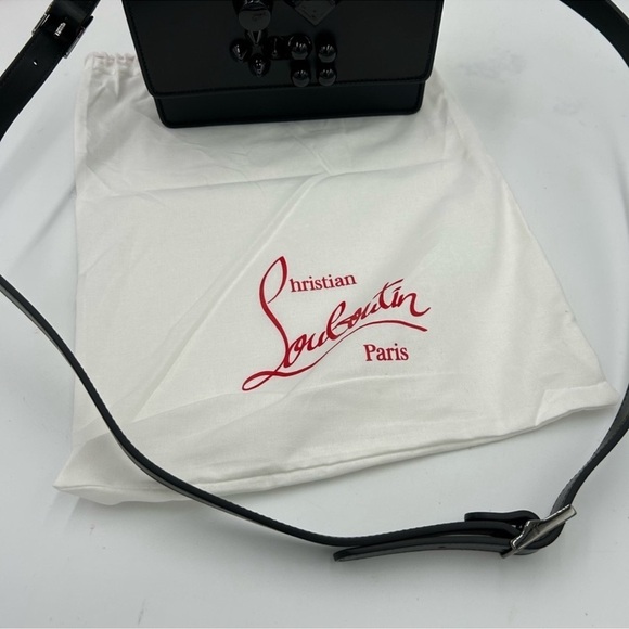 Women’s Christian Louboutin carasky spiked Crossbody bag made in Italy - Picture 2 of 12